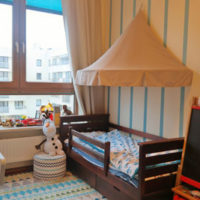 sypialnia pokój dziecka wirtualny spacer łóżko sesja 360