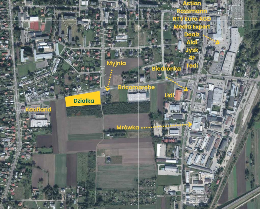 Działka usługowa w Hrubieszowie 9879m2